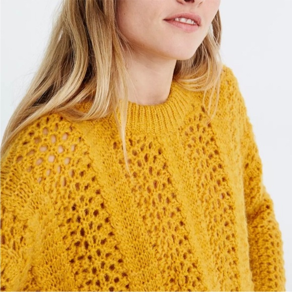 Madewell Windemere Pointelle Pullover Sweater - Picture 3 of 7